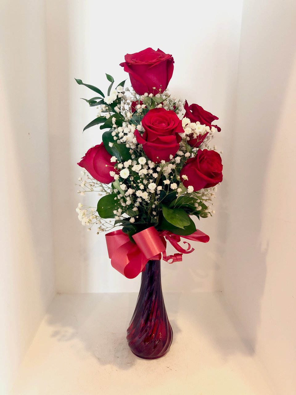 Six (6) Rose Bouquet - St Kitts Nevis Florist