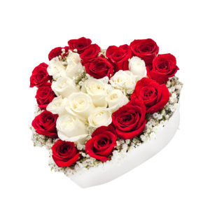 Heart Box with Roses