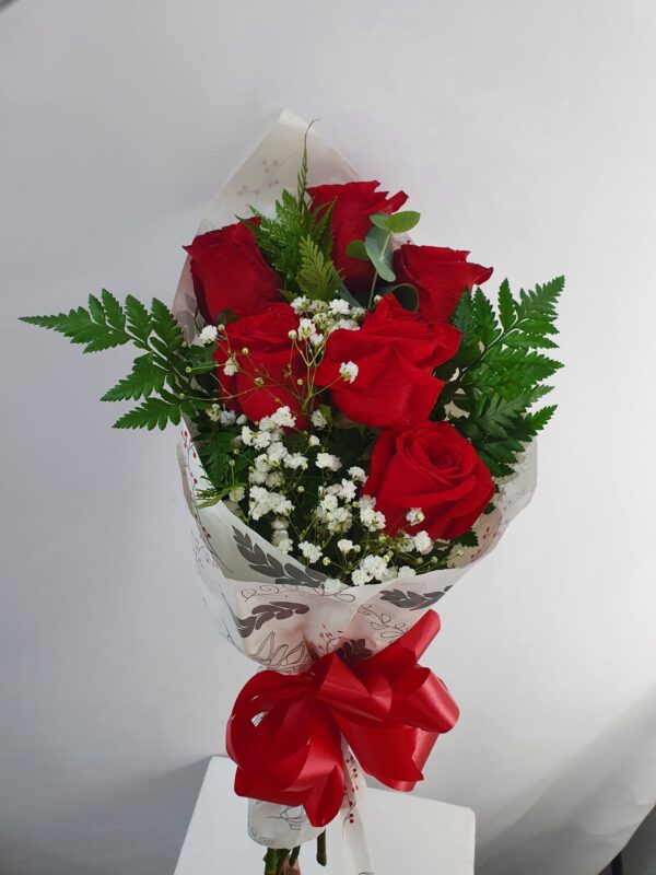 Roses Presentation Style (6 Roses) (Mixed Colours Only)