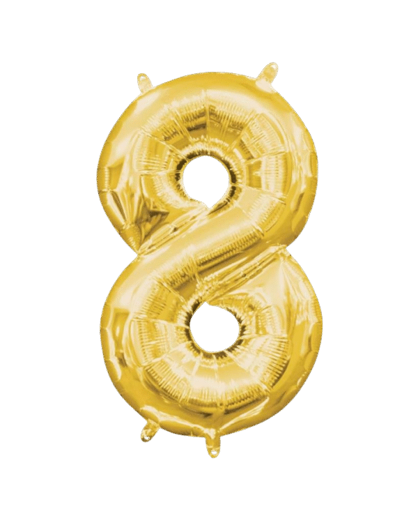 Gold Number "8"